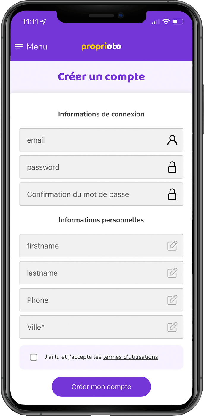 Créez un compte
